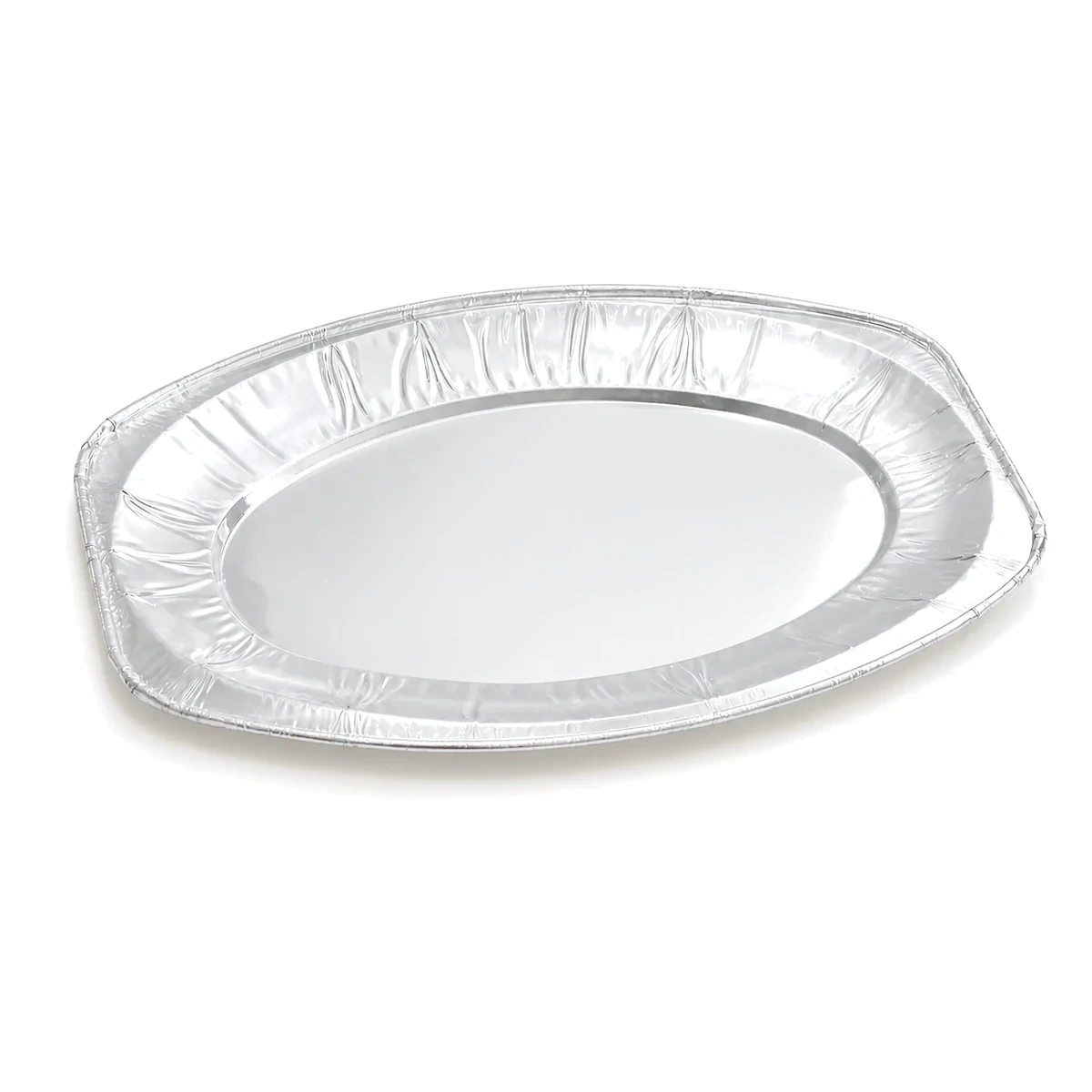 S081 Small Oval Shallow Foil Tray