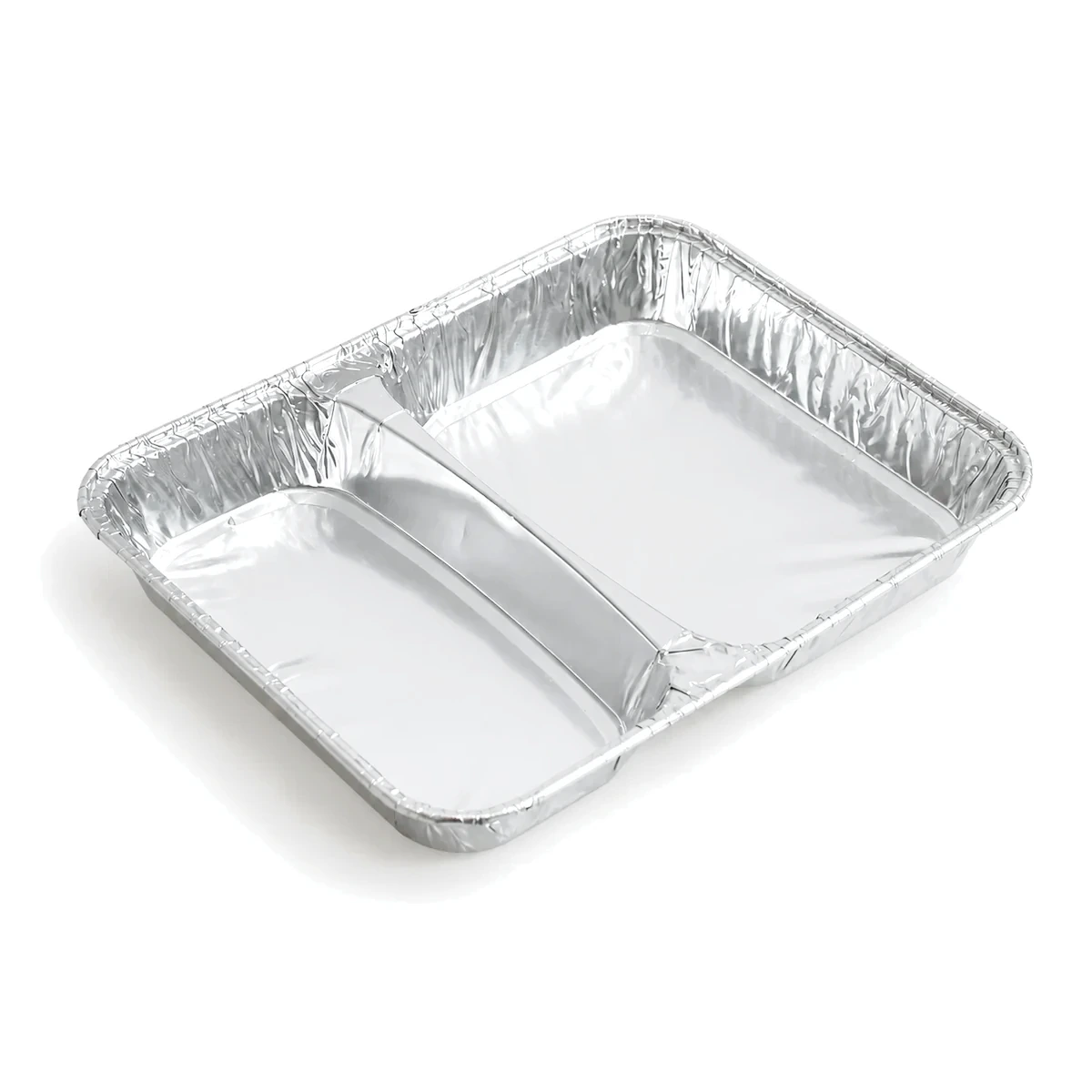 S822 2-Compartment Foil Meal Tray