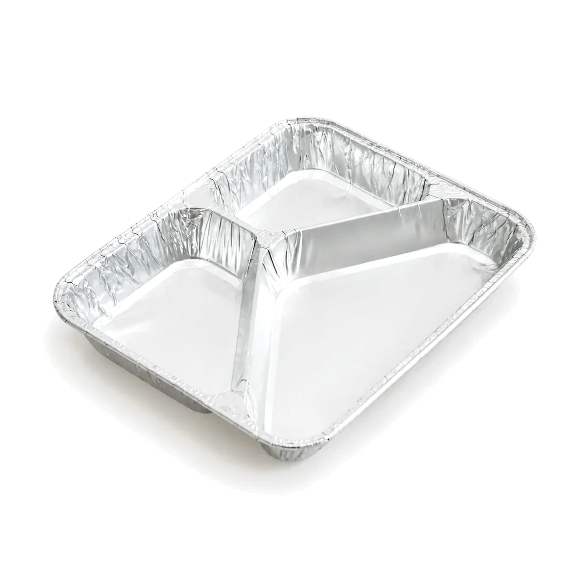 S823 3-Compartment Foil Meal Tray